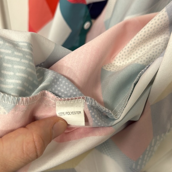 Fun Print Button Up Short Sleeve - Picture 4 of 4